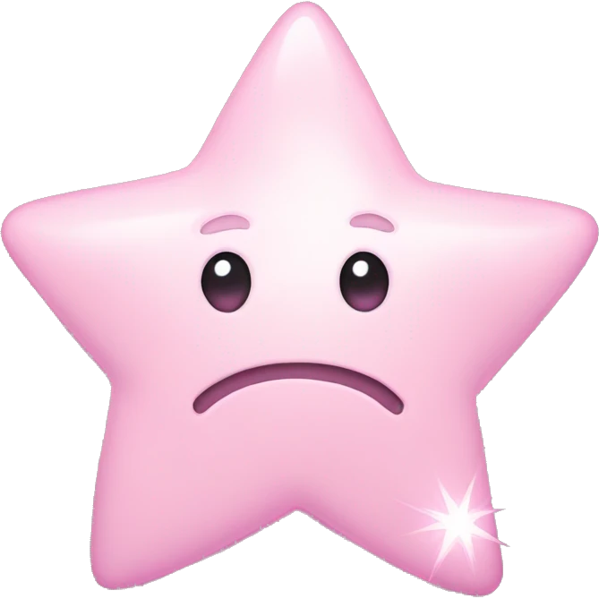 pale pink star sparkle emoji