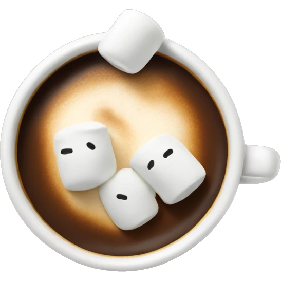 Coffee with marshmallows  emoji