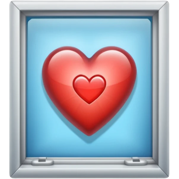 Window click with a heart emoji