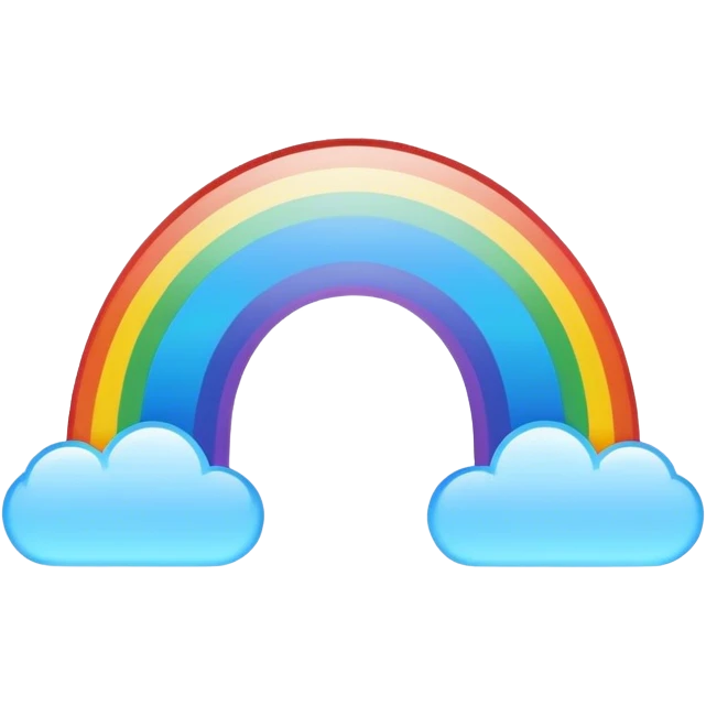 Blue rainbow  emoji