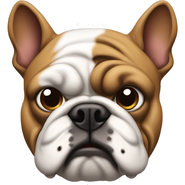 Bulldog with spikes emoji