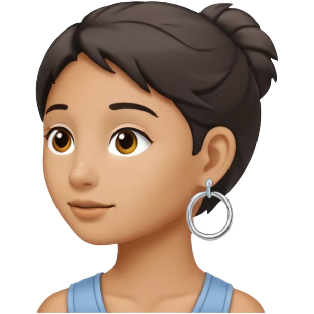 Hoop piercing  emoji