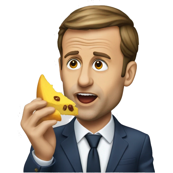 Macron qui mange  emoji