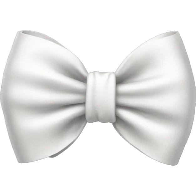 White bow emoji