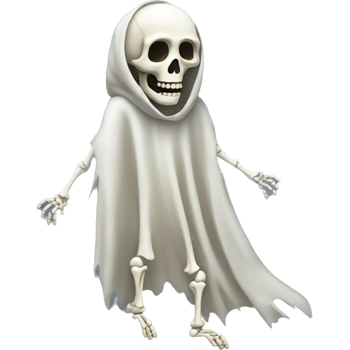 Skeleton ghost emoji