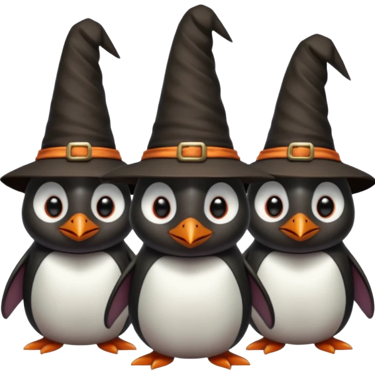 tall Demons Penguins with Witch Hat emoji