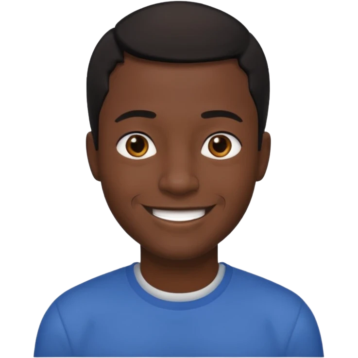 A black man emoji
