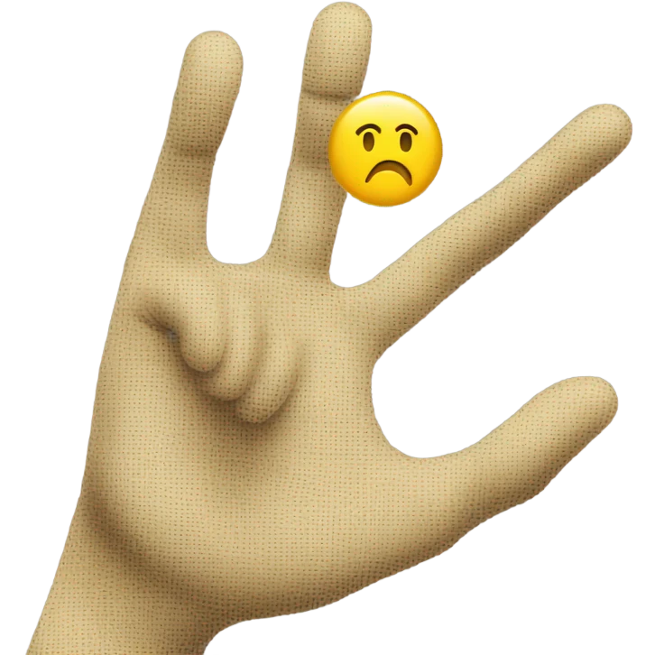 index finger hand yellow emoji emoji