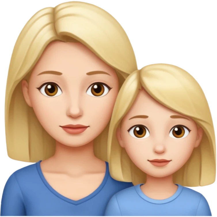 Mom and dougher  emoji