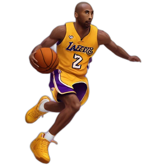 Kobe playing basketball in heaven with pop smoke emoji