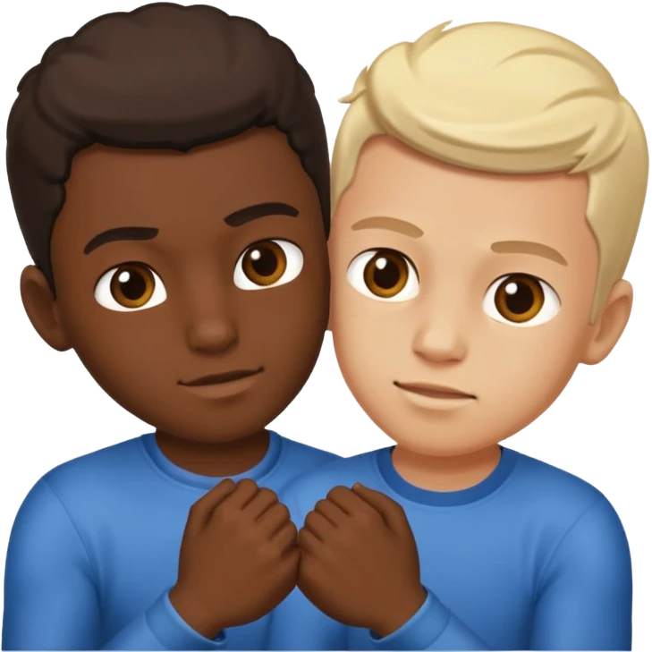 two brothers and two different sides of the world fighting, but still being in brotherly love. No one is an exchange student emoji