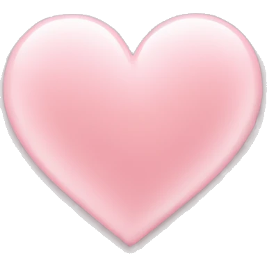 Light pink heart  emoji