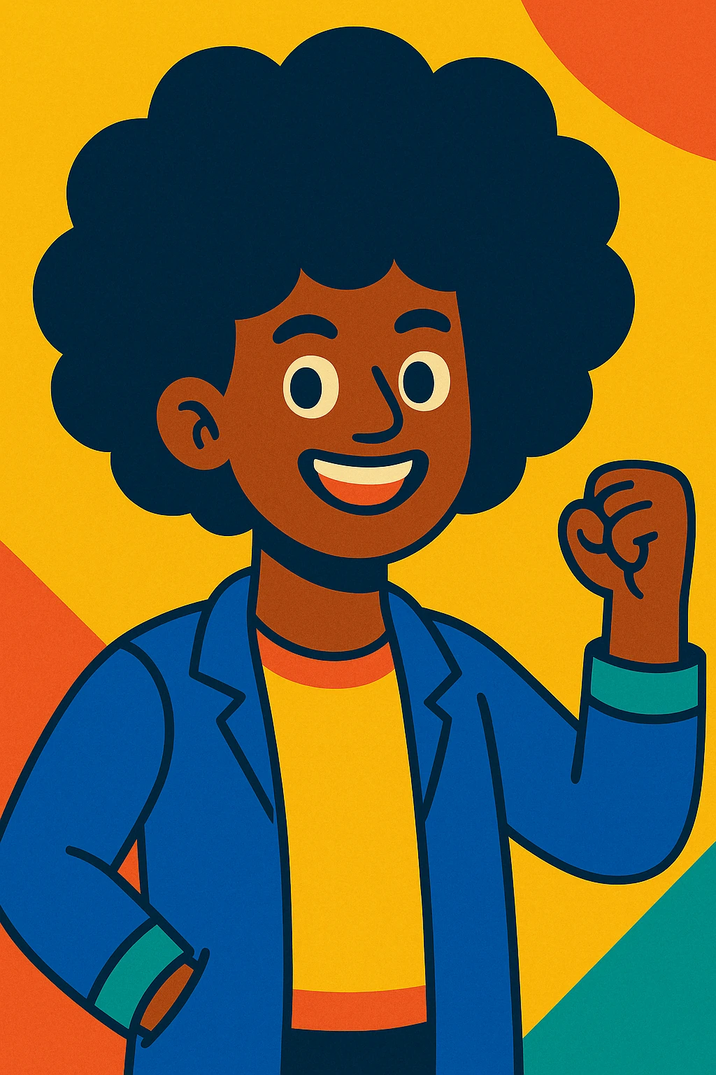 afro hairstyle emoji
