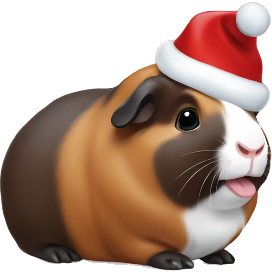 Christmas guineapig emoji