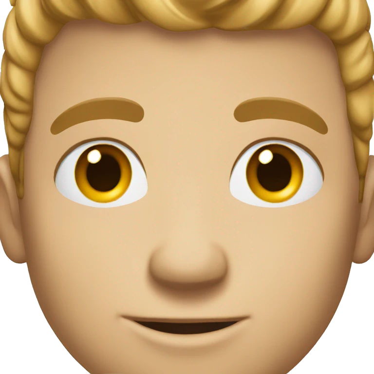 Neutral guy emoji