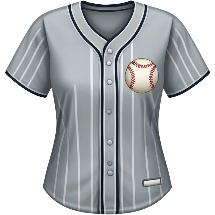 pin strip grey softball jersey emoji