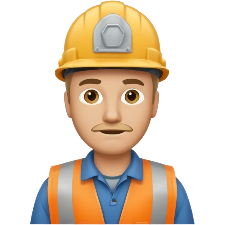 garbage man with helmet emoji