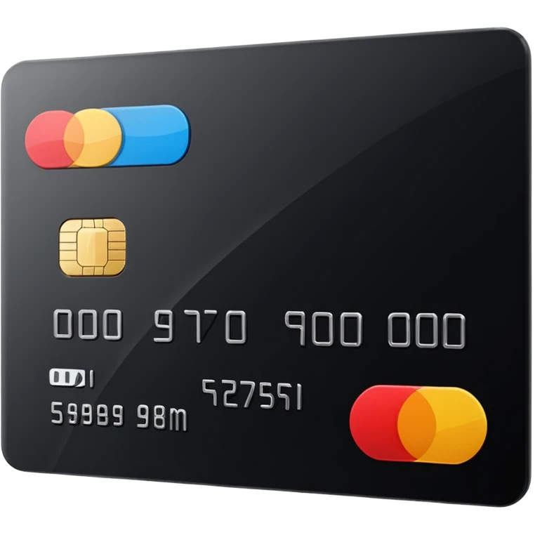 black credit card, no text emoji