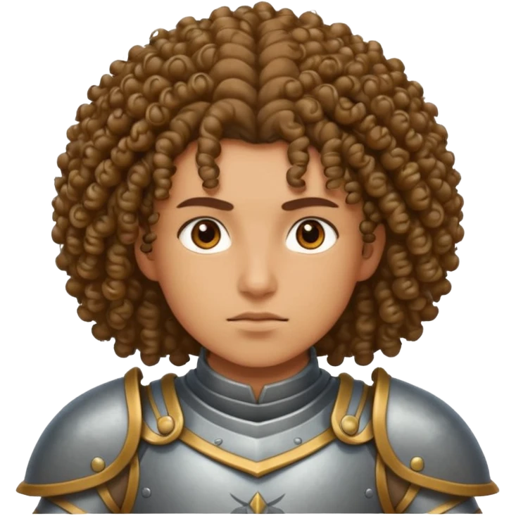 curly haired warior emoji