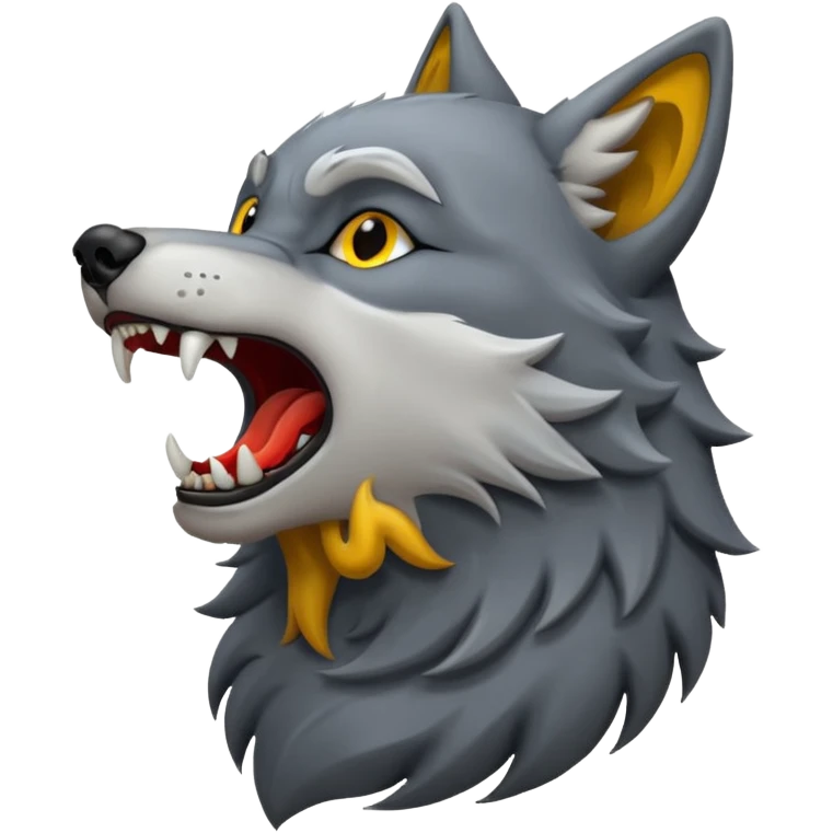 wolf howling emoji
