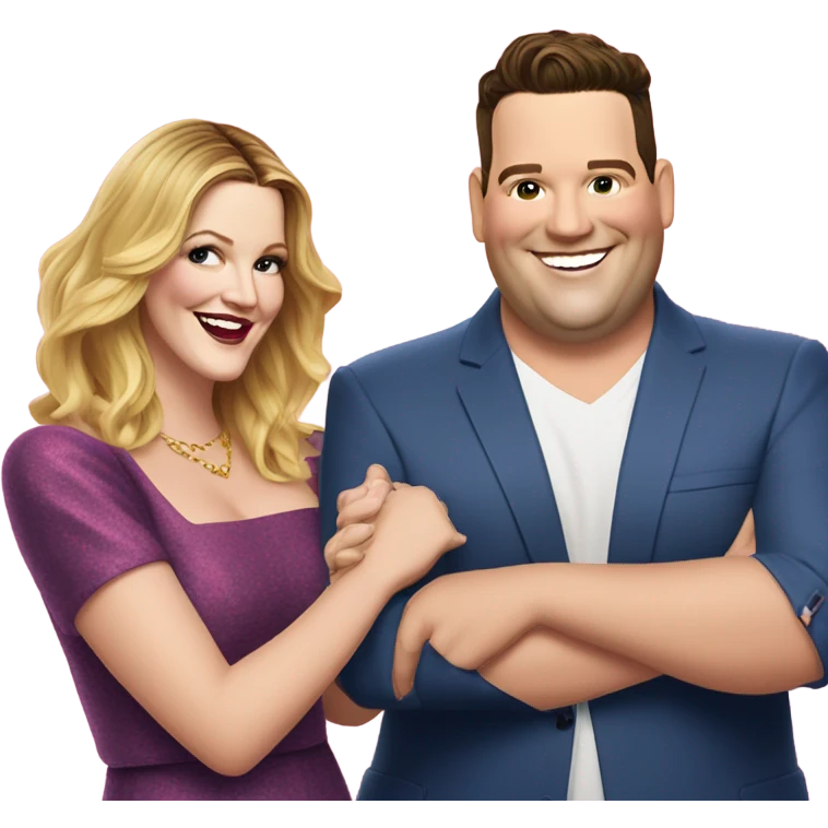 Drew Barrymore And Ross Mathews emoji