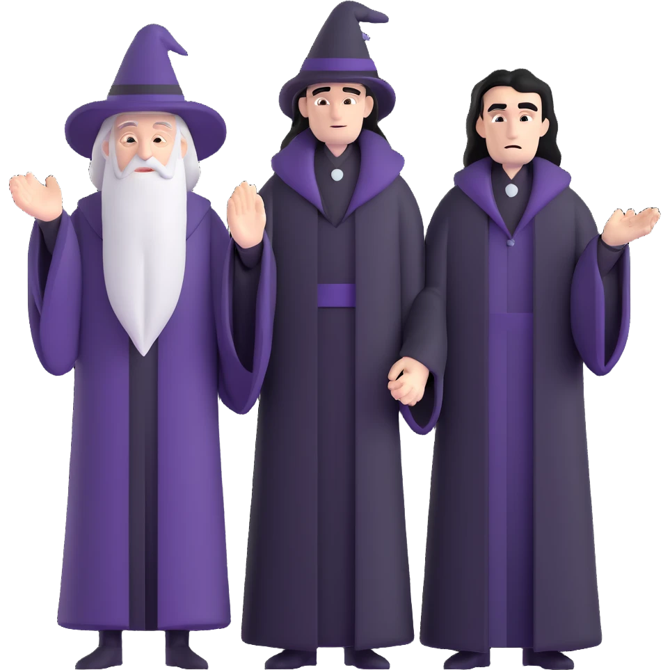 Albus Dumbledore and Severus Snape from Harry Potter emoji