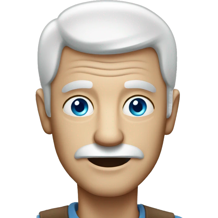 old man with blue eyes emoji