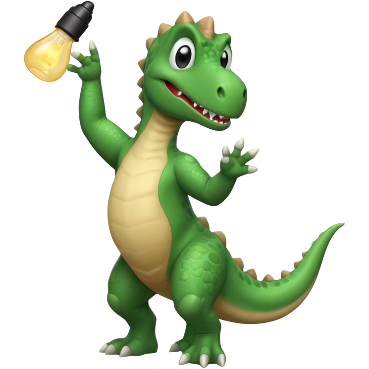 dinosaur doing a dab emoji