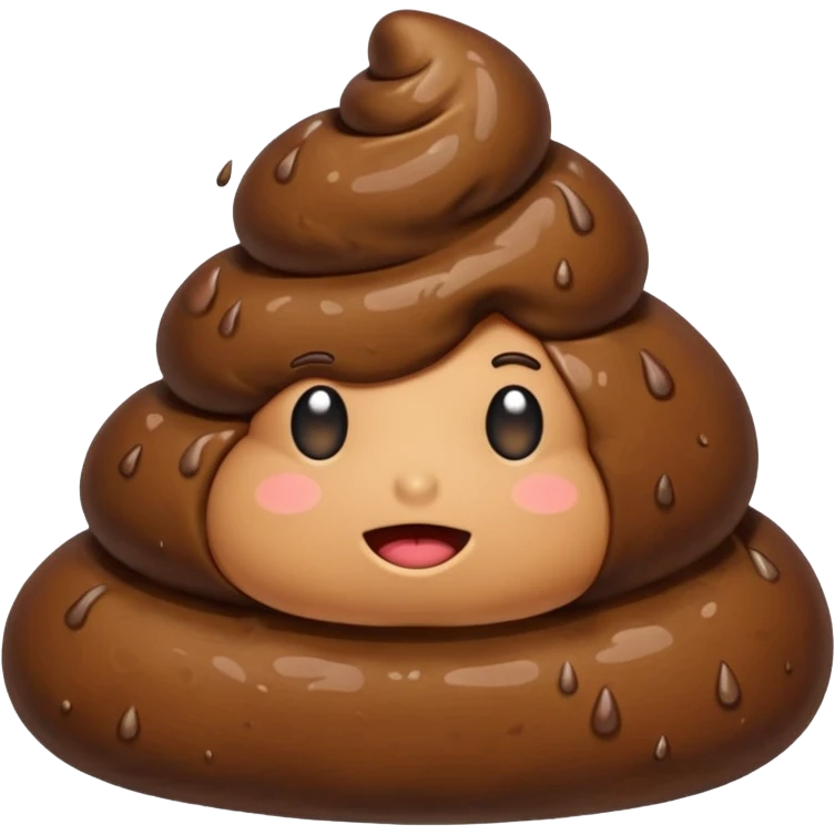 raining poop emoji