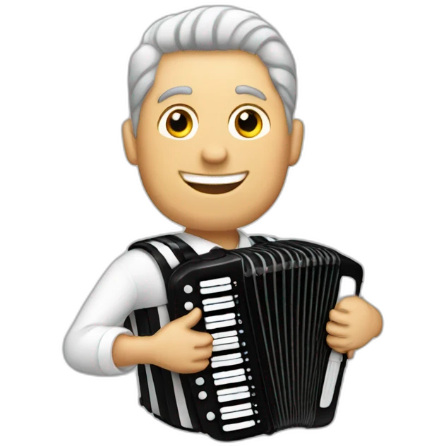 white male accordionist emoji