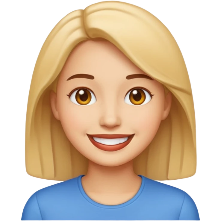 Basic emoji style of a woman emoji