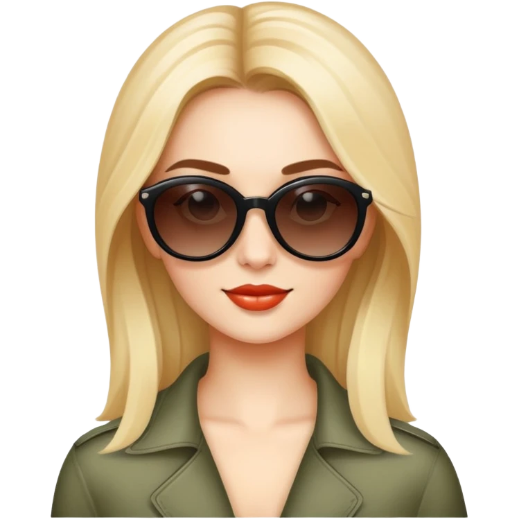 Ioana with sunglasses emoji