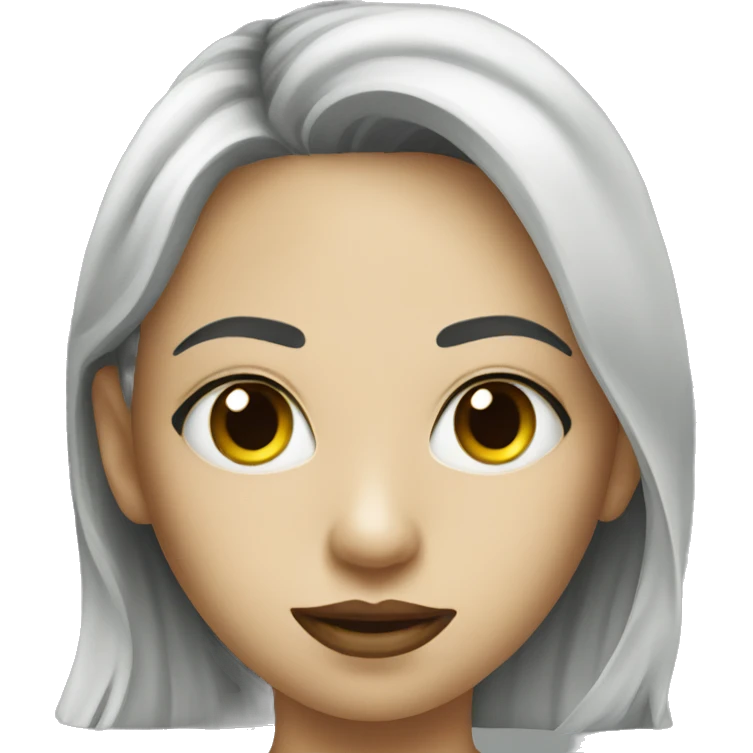 Girl make mask emoji