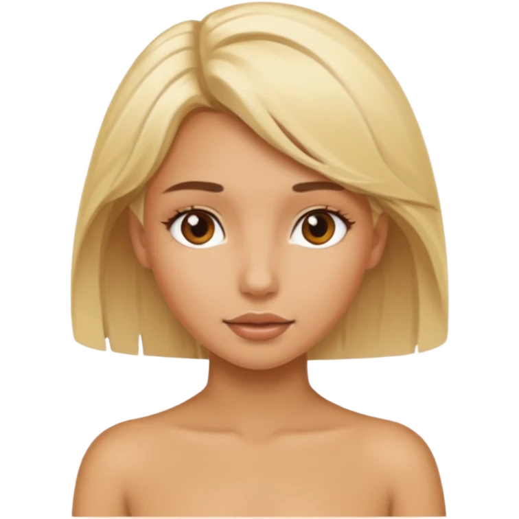 Blonde girl with big ass and tits without clothes  emoji