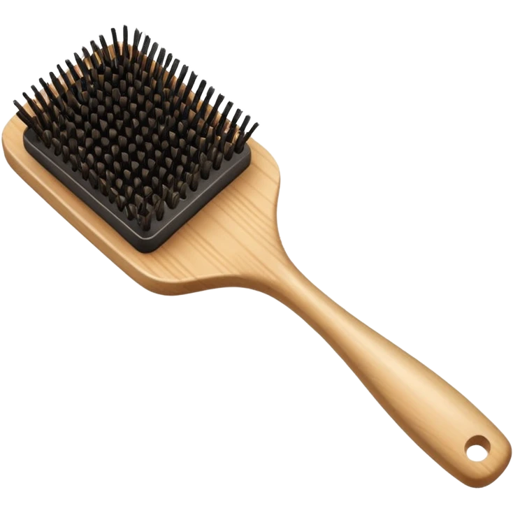 paddle brush for hair emoji