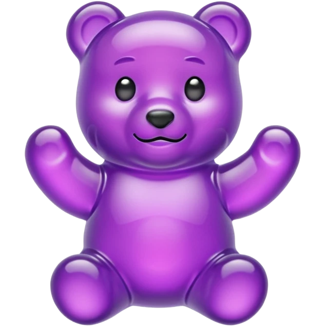 Purple Gummy bear emoji