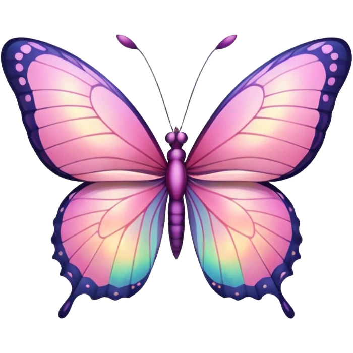 Butterfly pink emoji