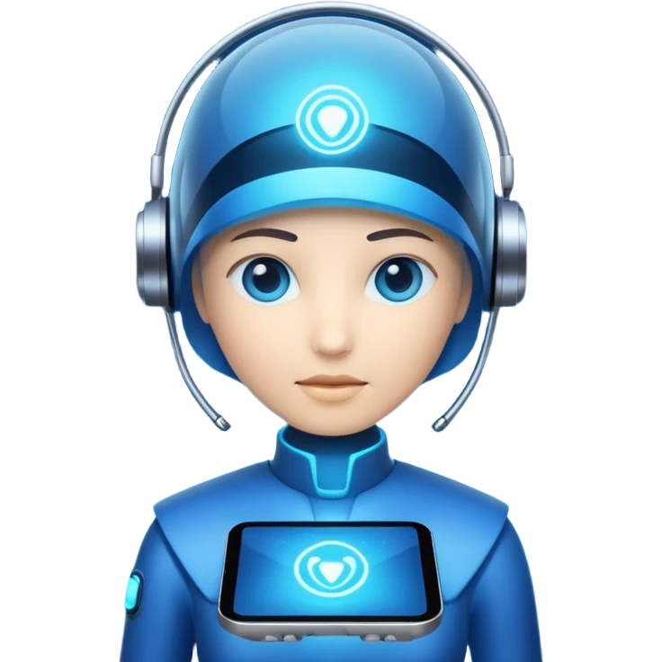 AI 솔루션 (blue color) emoji