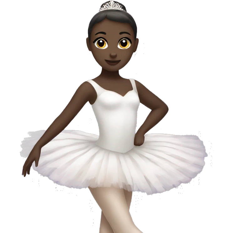 ballerina black swan emoji