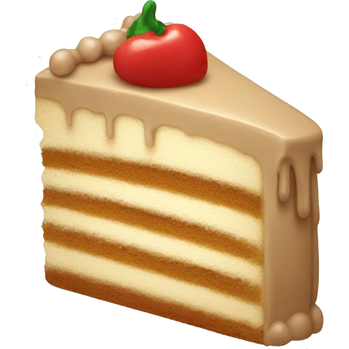 beige cake piece emoji