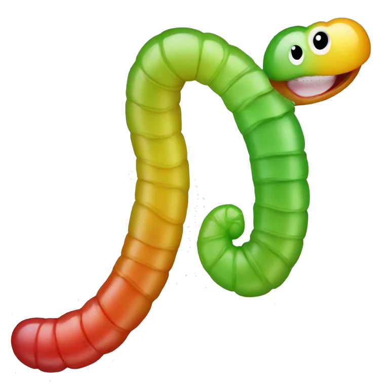 gummy worm emoji