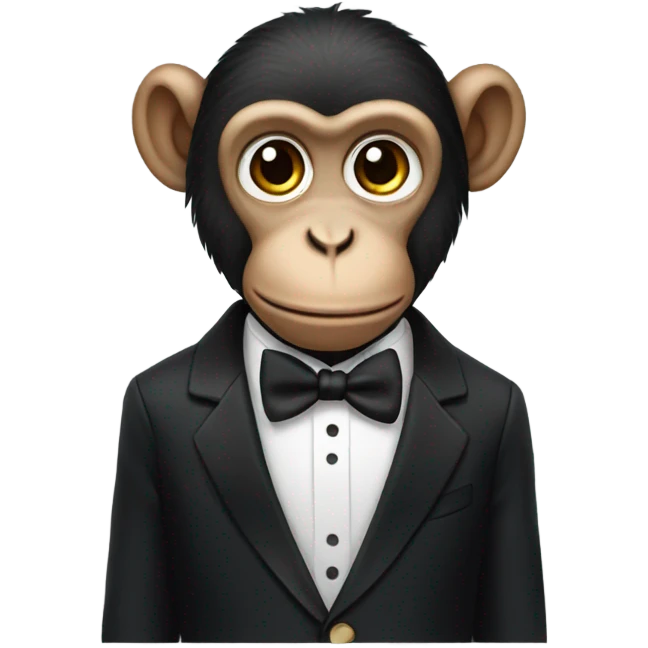 Monkey in tuxedo  emoji