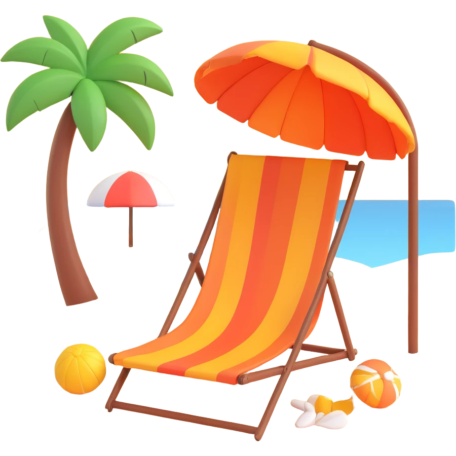 A colorful picture depicting a warm summer emoji