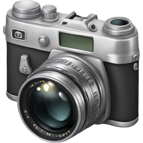 Camera canon vintage silver color aesthetic  emoji