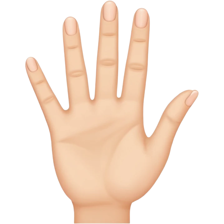 hand showing number four with fingers emoji