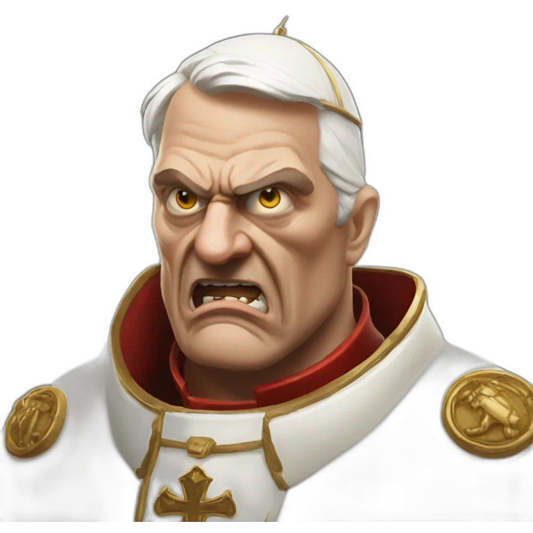 Pope angry doomguy emoji