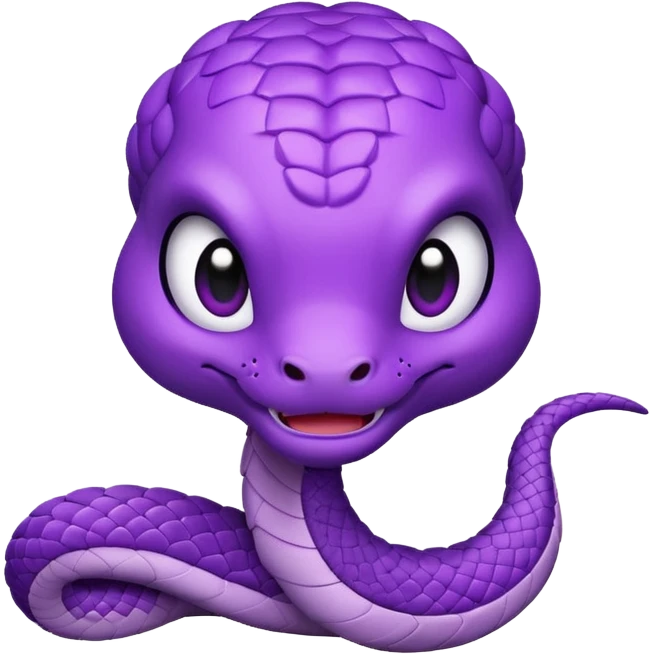  i want a animated emoji with the text "'Lil Viper sorry" for a little purple cute viper emoji