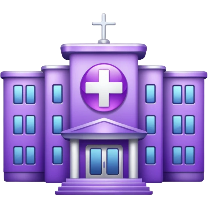 glitter purple hospital emoji
