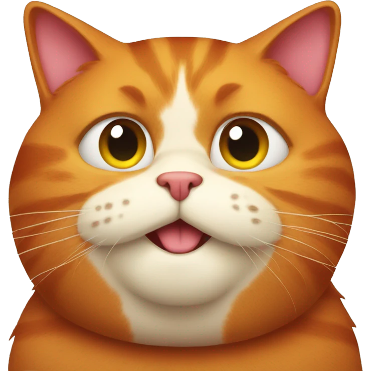 Red Fat cat emoji