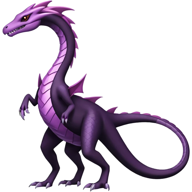 Shiny Gothic Salazzle-Heliolisk-Pokémon-Fakémon full body emoji